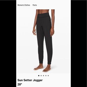 LULULEMON - Sun Setter Jogger - SIZE 8